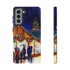 Shopping at the Christmas Market - Impact Resistant Phone Case Samsung Galaxy S21 Matte